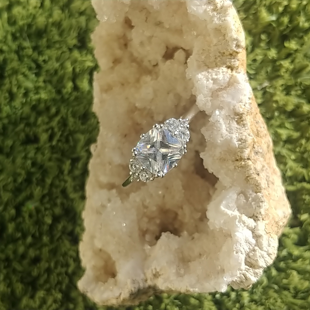 Silver Diamond Ring
